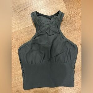 ALO Yoga laser cut tank top-dark cactus